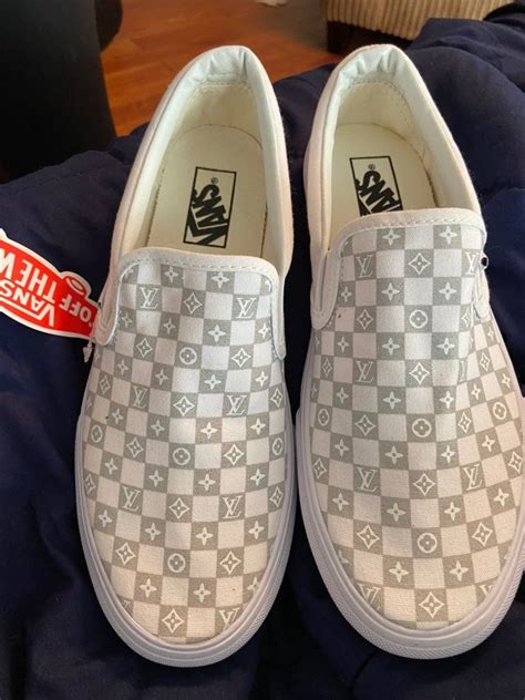 louis vuitton vans slip ons